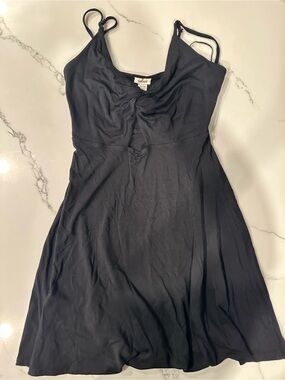 Garage Black Spaghetti-Strap Mini Dress
